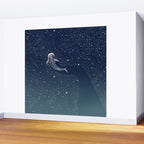 Star Eater COLOR GRAD -  turquoise Wall Mural Gallery Image 2
