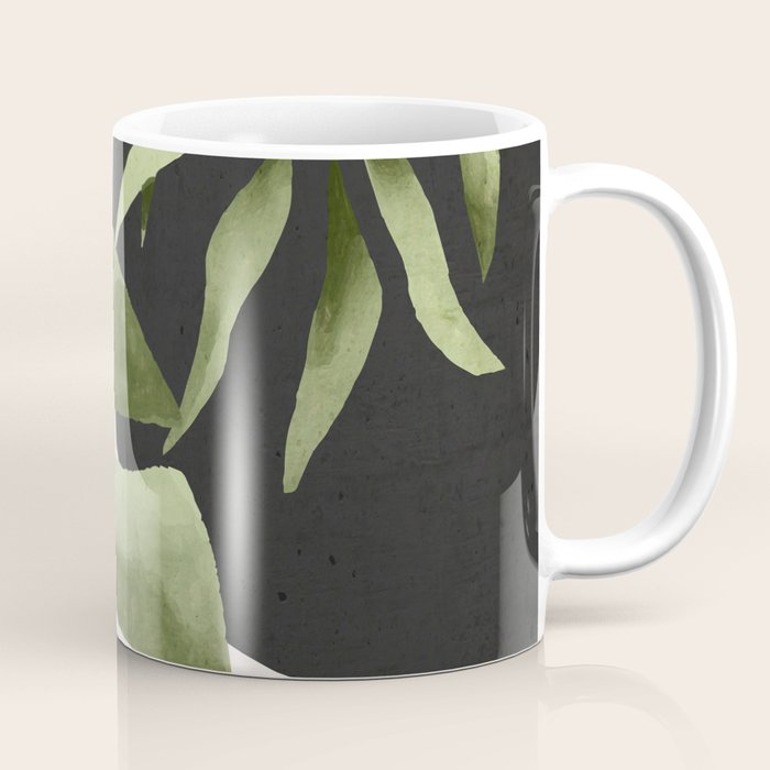 Abstract Art Tropical Leaves 23 Coffee Mug Gallery Image 1