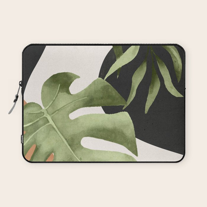 Abstract Art Tropical Leaves 23 Laptop Sleeve Gallery Image 1