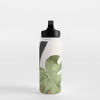 Abstract Art Tropical Leaves 23 Water Bottle Gallery Image 3