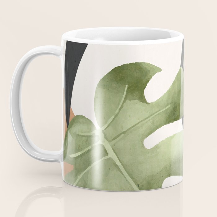 Abstract Art Tropical Leaves 23 Coffee Mug Gallery Image 3