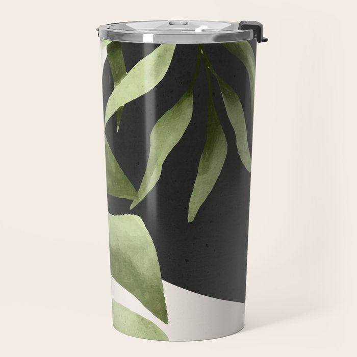 Abstract Art Tropical Leaves 23 Travel Mug Gallery Image 2