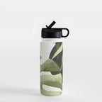 Abstract Art Tropical Leaves 23 Water Bottle Gallery Image 1