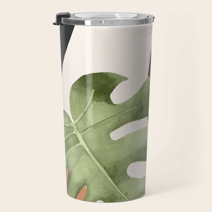 Abstract Art Tropical Leaves 23 Travel Mug Gallery Image 3