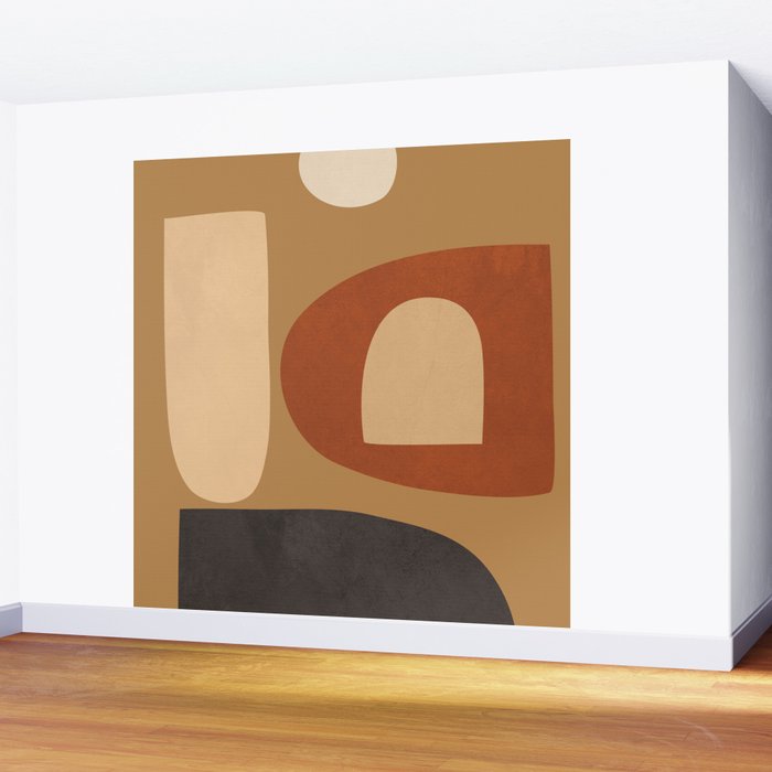 Abstract Minimal Art 2 Wall Mural Gallery Image 2