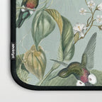 Vintage Hummingbirds and Passiflora Paradise Garden in Teal and Pink Laptop Sleeve Gallery Image 3