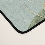 Vintage Hummingbirds and Passiflora Paradise Garden in Teal and Pink Desk Mat Gallery Image 4