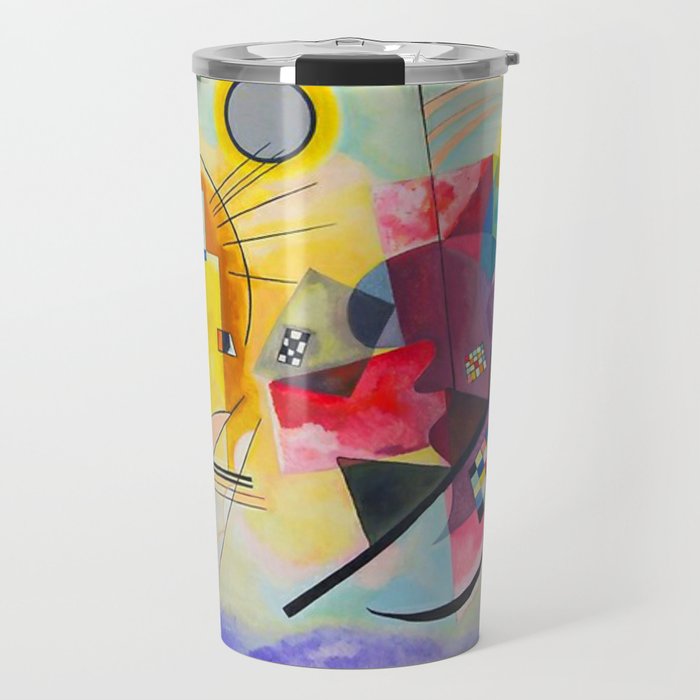 Wassily Kandinsky Yellow Red Blue Travel Mug Gallery Image 1