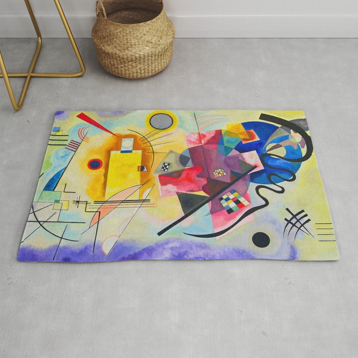 Wassily Kandinsky Yellow Red Blue Rug Gallery Image 1