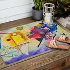 Wassily Kandinsky Yellow Red Blue Outdoor Rug Gallery Image 2