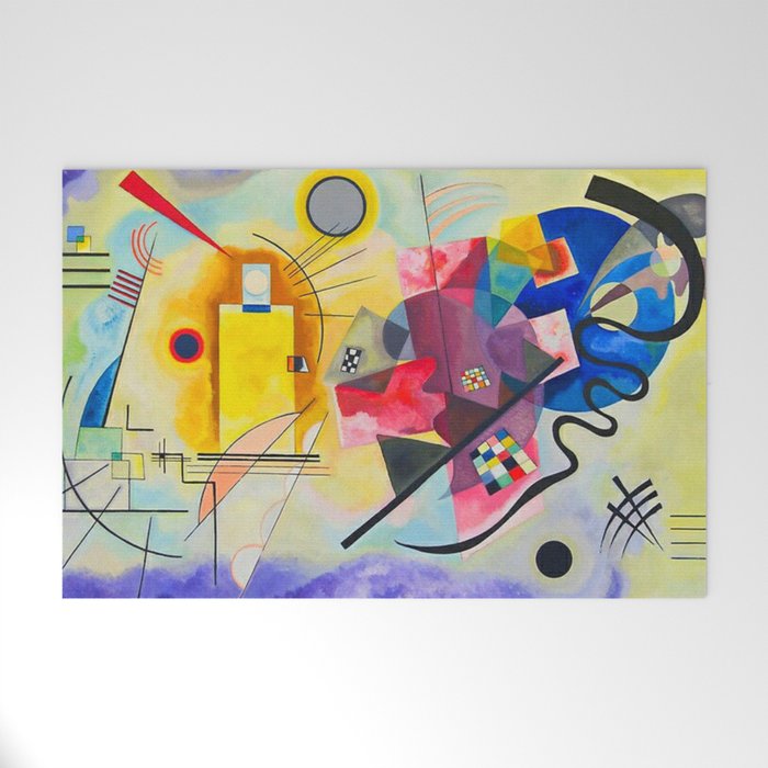 Wassily Kandinsky Yellow Red Blue Welcome Mat Gallery Image 1