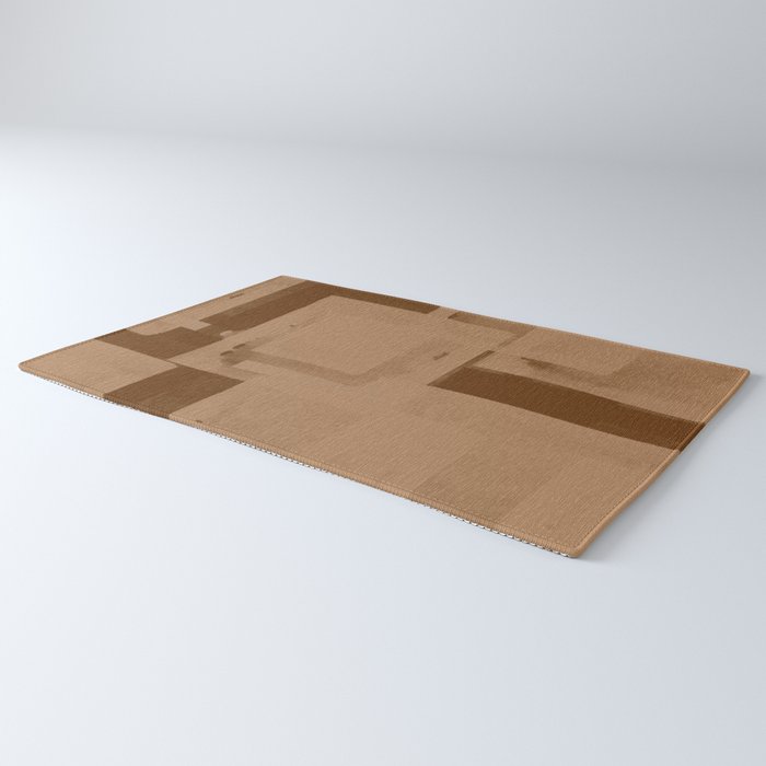 Brown Paper Cut, Japandi style Rug Gallery Image 3