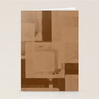 Brown Paper Cut, Japandi style Stationery Card Gallery Image 2