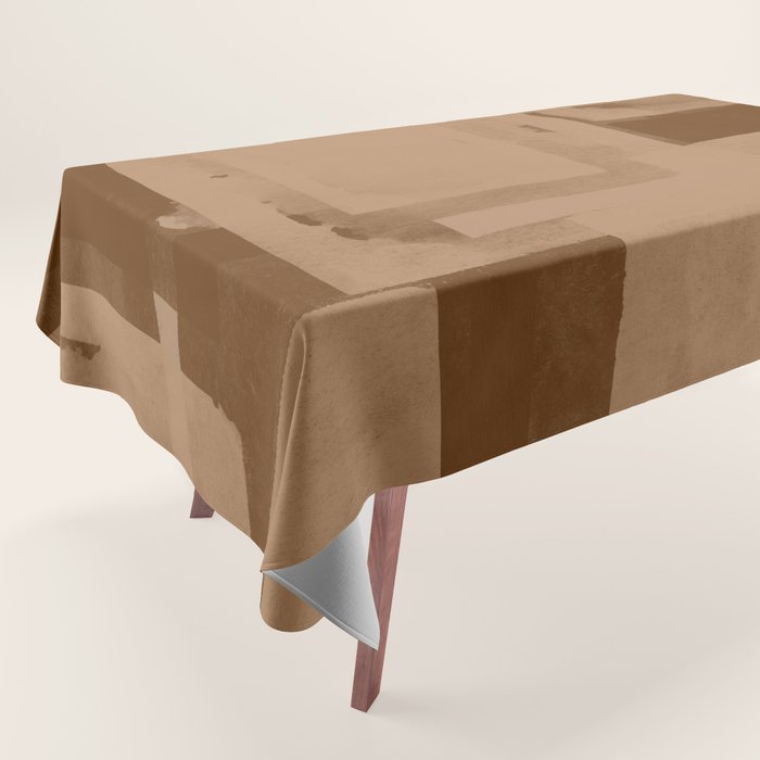 Brown Paper Cut, Japandi style Tablecloth Gallery Image 1