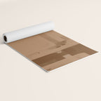 Brown Paper Cut, Japandi style Yoga Mat Gallery Image 2