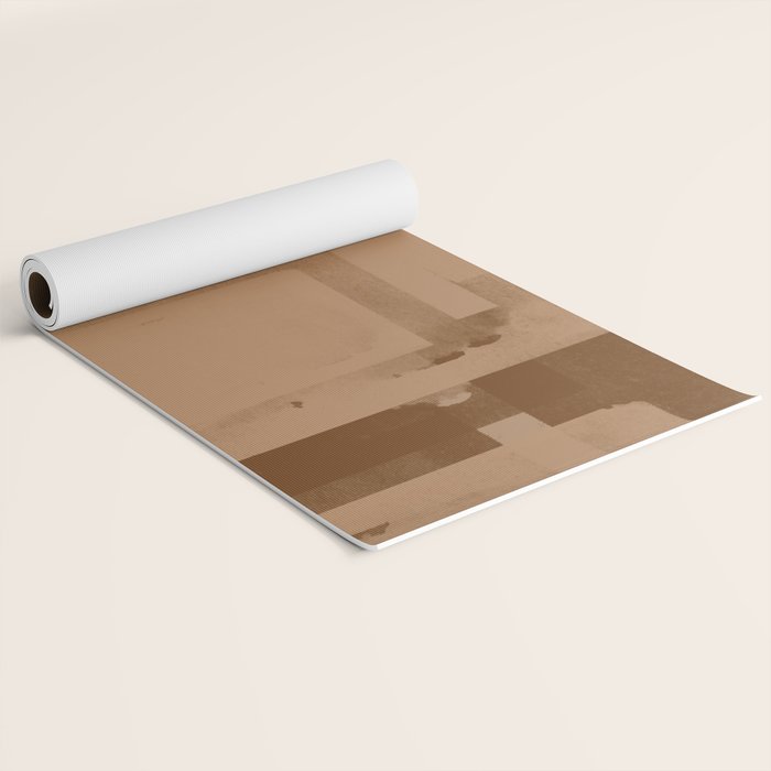 Brown Paper Cut, Japandi style Yoga Mat Gallery Image 2