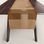 Brown Paper Cut, Japandi style Table Runner Gallery Image 1