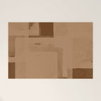 Brown Paper Cut, Japandi style Welcome Mat Gallery Image 1