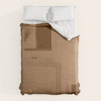 Brown Paper Cut, Japandi style Comforter Gallery Image 6