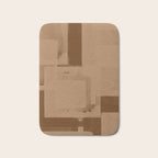 Brown Paper Cut, Japandi style Bath Mat Gallery Image 1