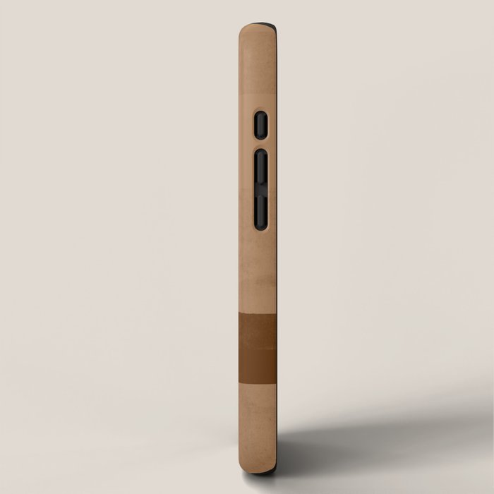 Brown Paper Cut, Japandi style iPhone Case Gallery Image 2