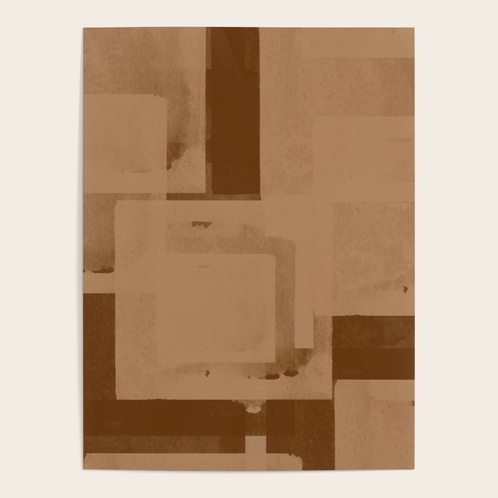 Brown Paper Cut, Japandi style Poster Gallery Image 4