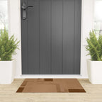 Brown Paper Cut, Japandi style Welcome Mat Gallery Image 3