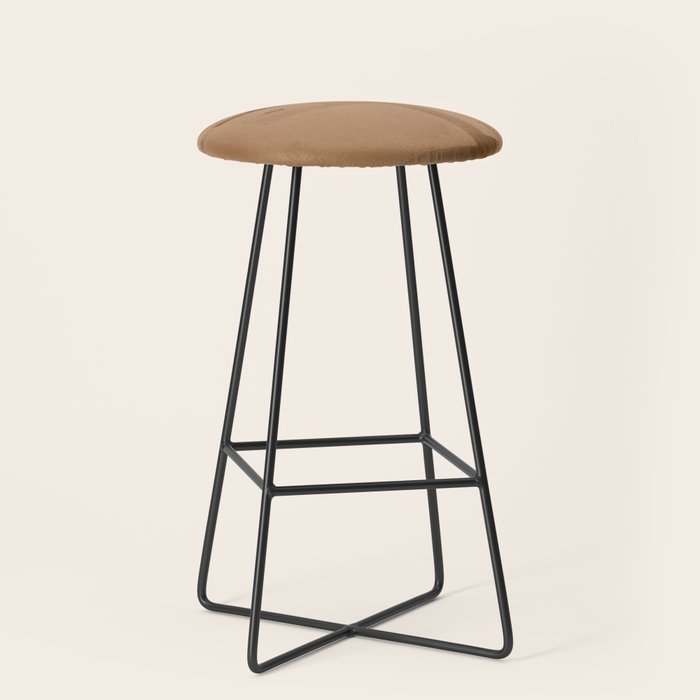 Brown Paper Cut, Japandi style Stool Gallery Image 1