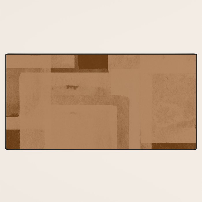 Brown Paper Cut, Japandi style Desk Mat Gallery Image 3