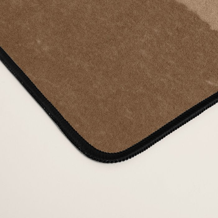 Brown Paper Cut, Japandi style Desk Mat Gallery Image 4