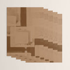 Brown Paper Cut, Japandi style Wrapping Paper Gallery Image 3