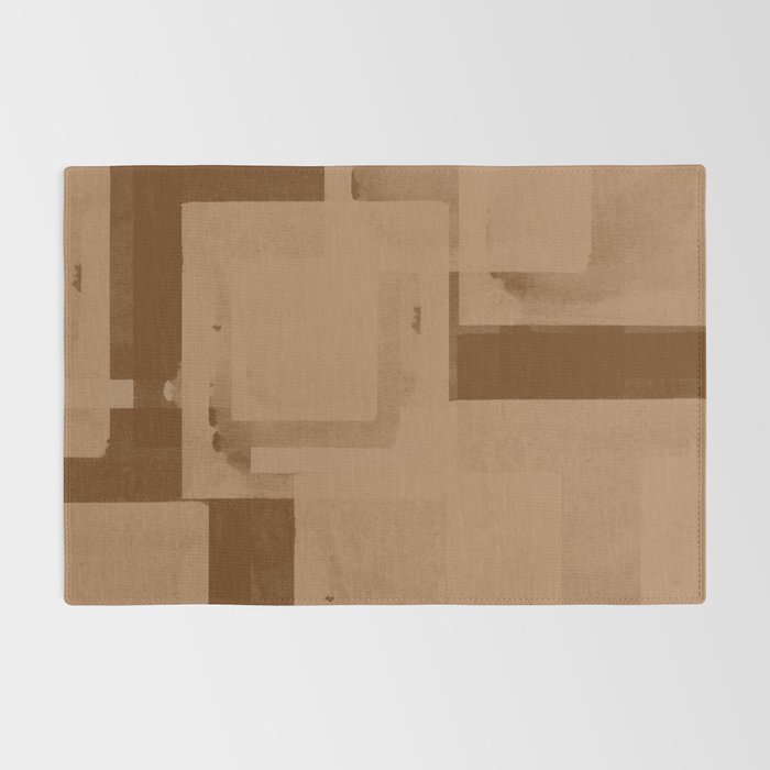 Brown Paper Cut, Japandi style Rug Gallery Image 2