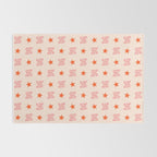 Southern Snark: Bless your heart (bright pink and orange) Rug Gallery Image 2