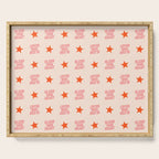 Southern Snark: Bless your heart (bright pink and orange) Serving Tray Gallery Image 1