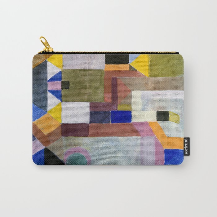 Colourful Architecture By Paul Klee  Carry All Pouch Gallery Image 1