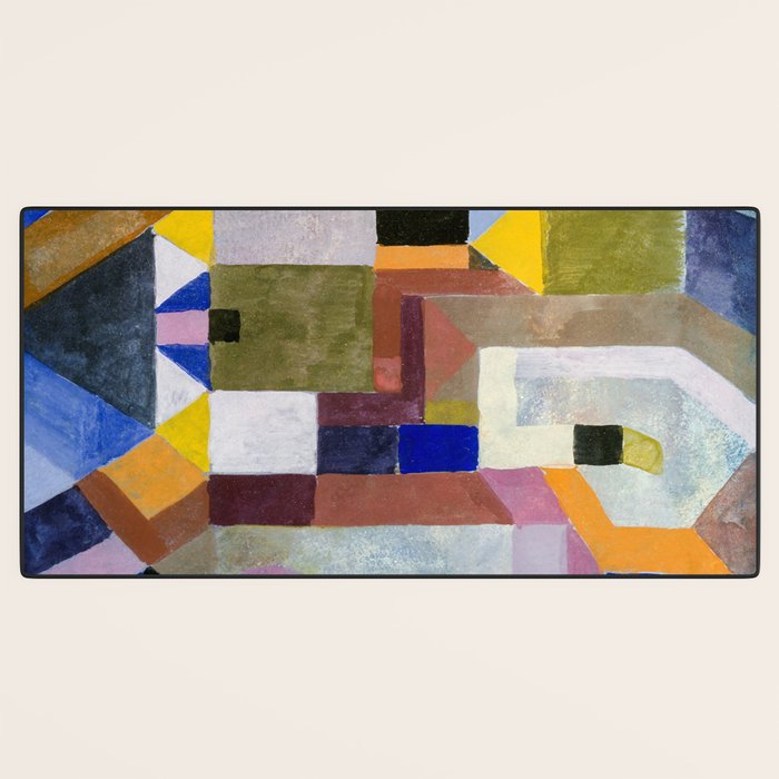 Colourful Architecture By Paul Klee  Desk Mat Gallery Image 3