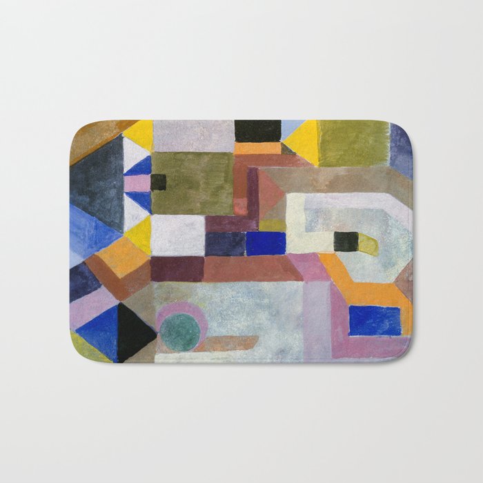 Colourful Architecture By Paul Klee  Bath Mat Gallery Image 1