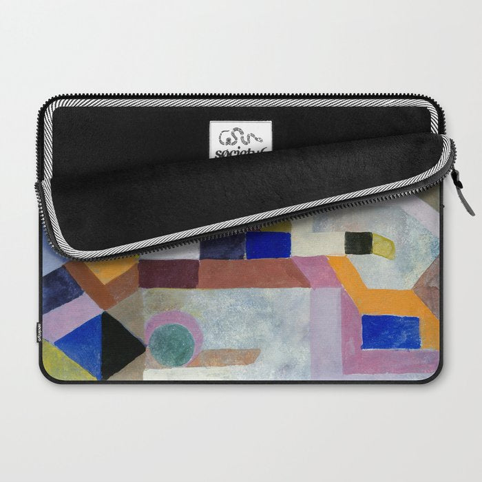Colourful Architecture By Paul Klee  Laptop Sleeve Gallery Image 2