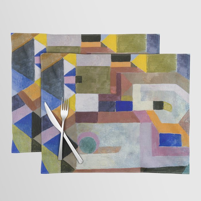 Colourful Architecture By Paul Klee  Placemat Gallery Image 1