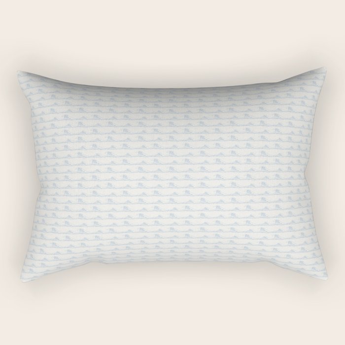 Wave Stripe Rectangular Pillow Gallery Image 1