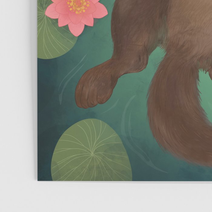 swimming otter Poster Gallery Image 3