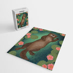 swimming otter Jigsaw Puzzle Gallery Image 2