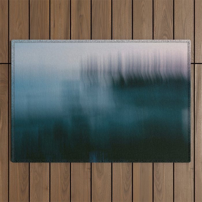 Forest Wilderness by the Sea Abstract Outdoor Rug Gallery Image 1