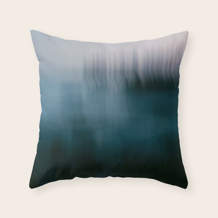 Forest Wilderness by the Sea Abstract Throw Pillow Gallery Image 1