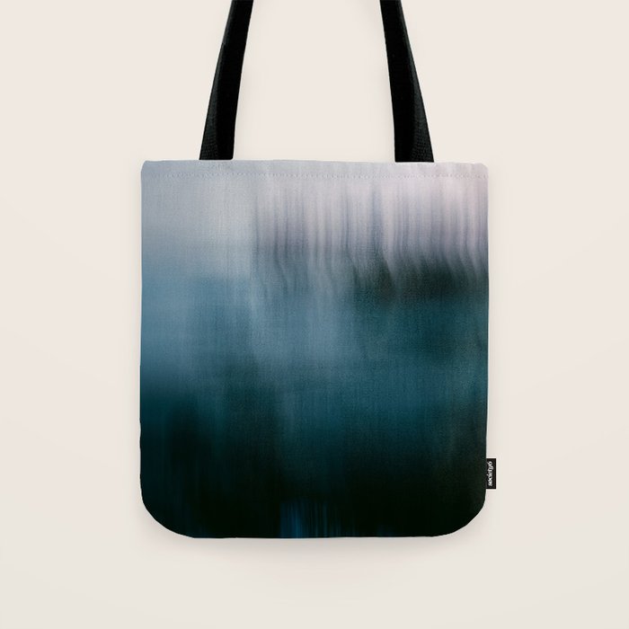Forest Wilderness by the Sea Abstract Tote Bag Gallery Image 1