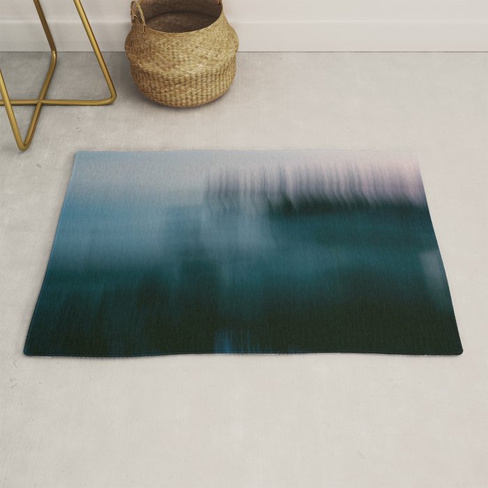 Forest Wilderness by the Sea Abstract Rug Gallery Image 1