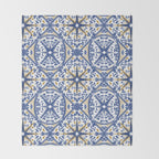 Intricate nature circular tiles B24 Throw Blanket Gallery Image 2