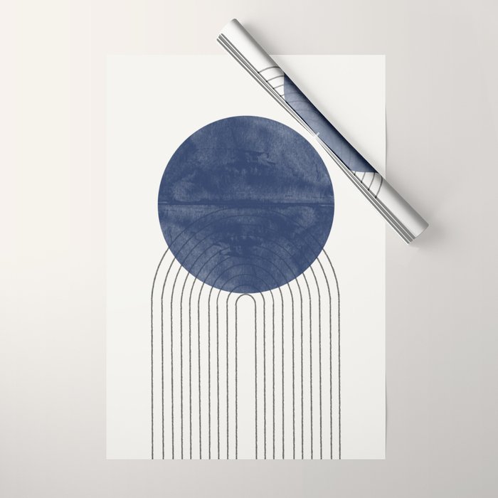 Blue Sun Wrapping Paper Gallery Image 1