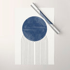 Blue Sun Wrapping Paper Gallery Image 1