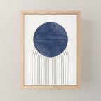 Blue Sun Mini Art Print Gallery Image 1